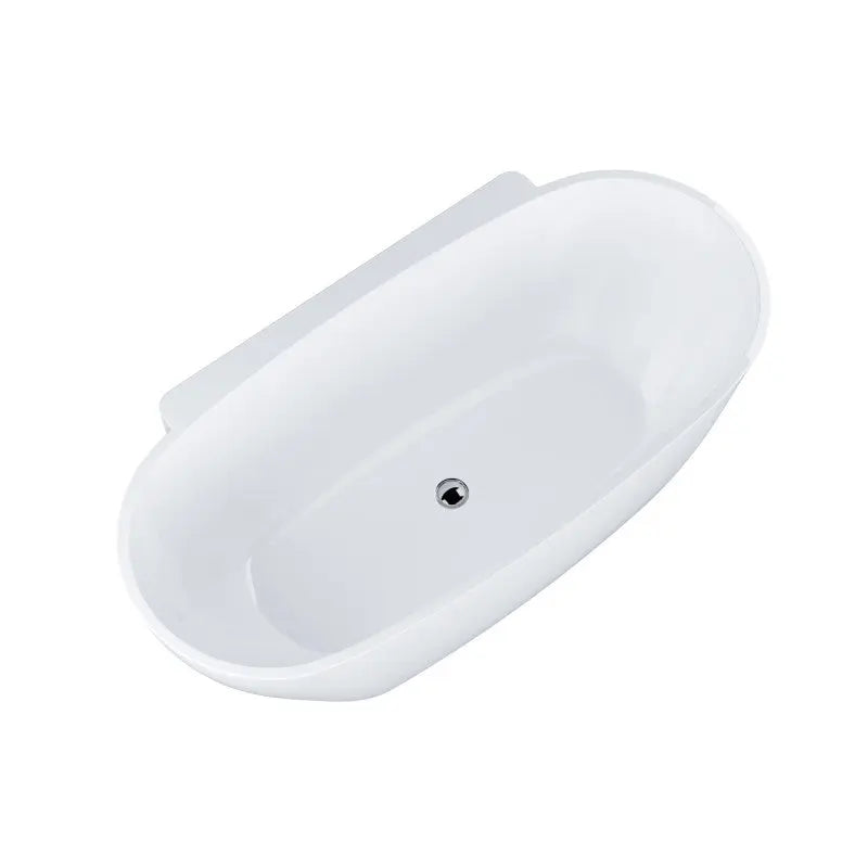 Belbagno - Belbagno Palermo Freestanding Bathtub 1650mm - Semi Gloss White - Aqualux Bathrooms
