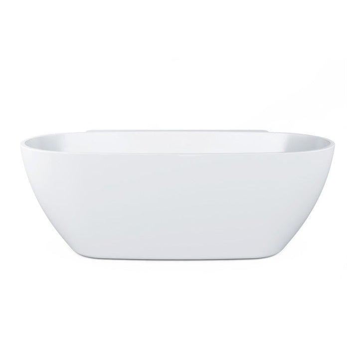 Belbagno Palermo Freestanding Bathtub 1750mm - Semi Gloss White