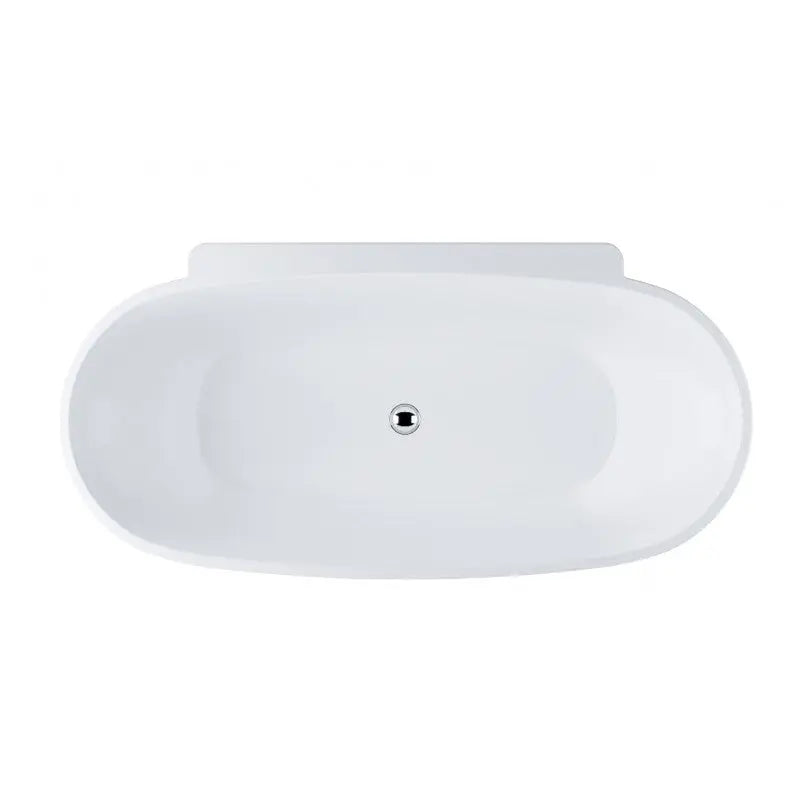 Belbagno - Belbagno Palermo Freestanding Bathtub 1750mm - Semi Gloss White - Aqualux Bathrooms
