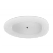 Belbagno - Belbagno Aveo Freestanding Bathtub 1700mm - Semi Gloss White - Aqualux Bathrooms