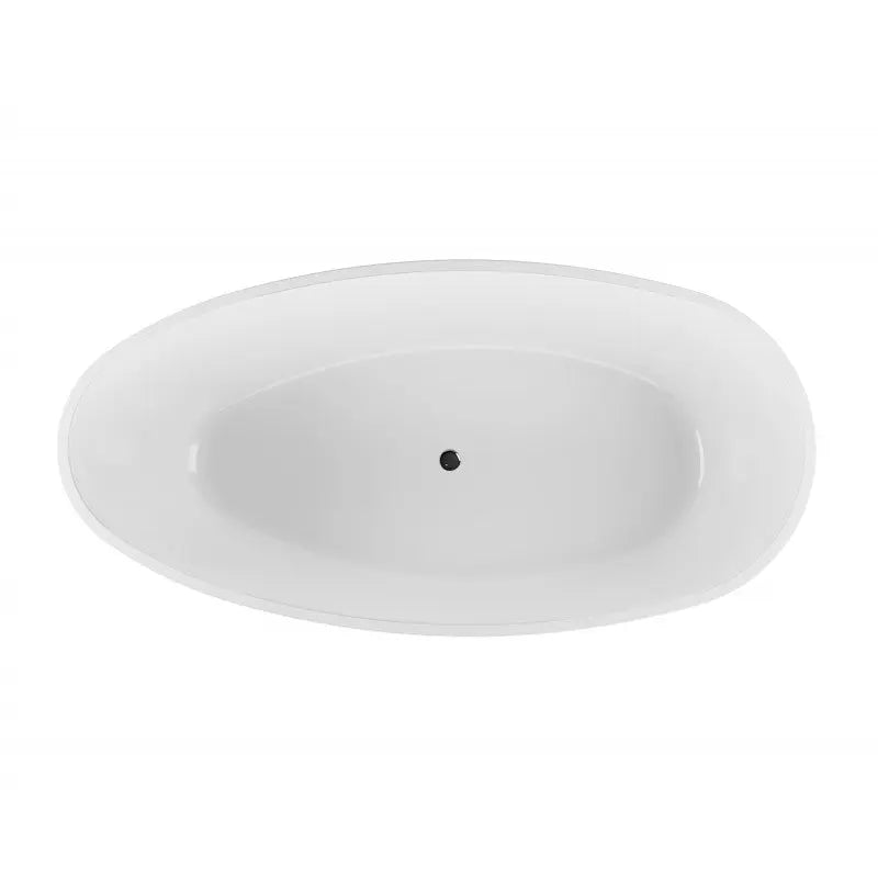 Belbagno - Belbagno Aveo Freestanding Bathtub 1700mm - Semi Gloss White - Aqualux Bathrooms