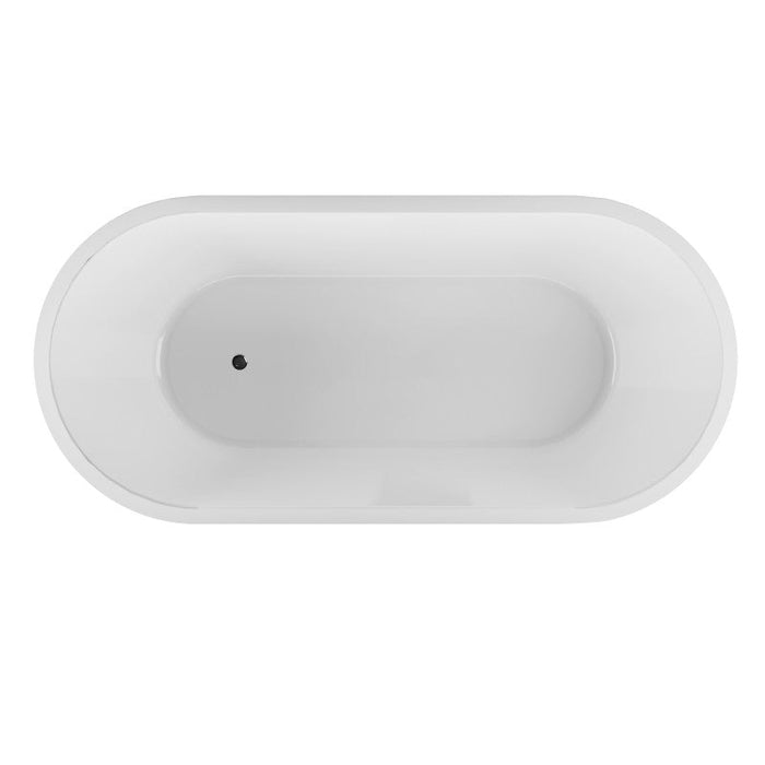 Belbagno Bucciano Freestanding Bathtub 1675mm - Stone Grey