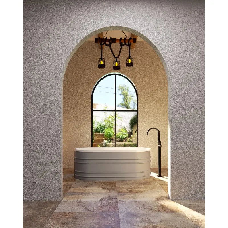 Belbagno - Belbagno Bucciano Freestanding Bathtub 1675mm - Stone Grey - Aqualux Bathrooms