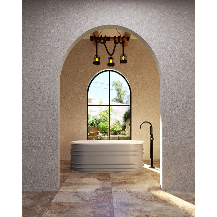 Belbagno Bucciano Freestanding Bathtub 1675mm - Stone Grey