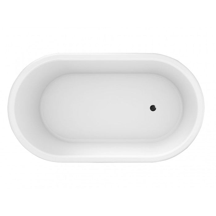 Belbagno Ritz Freestanding Bathtub 1670mm - Matt Grey