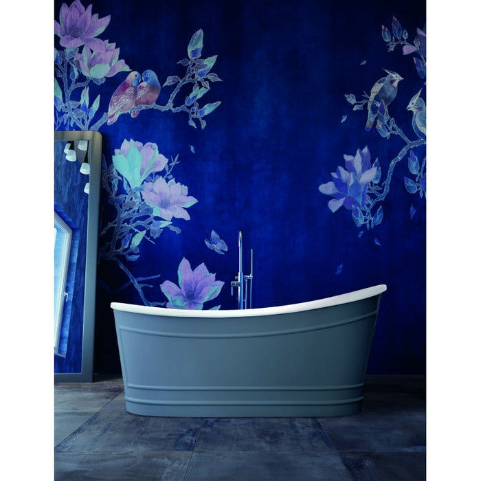 Belbagno Ritz Freestanding Bathtub 1670mm - Matt Grey