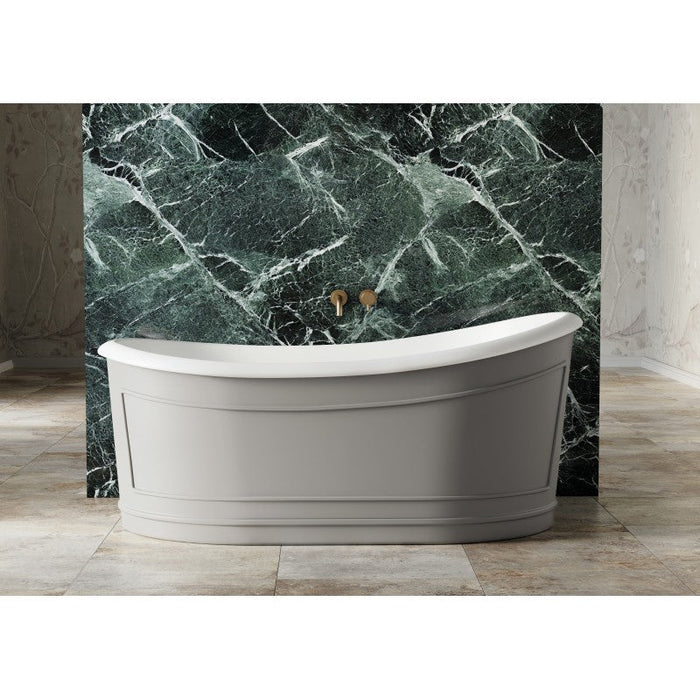 Belbagno Ritz Freestanding Bathtub 1670mm - Matt Grey