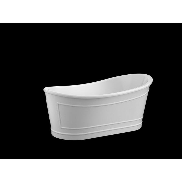 Belbagno Ritz Freestanding Bathtub 1670mm - Matte White