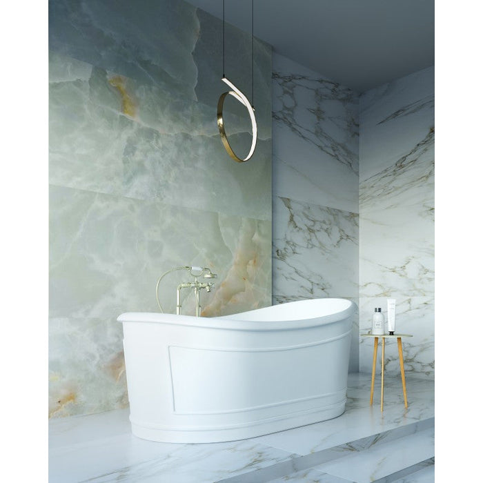 Belbagno Ritz Freestanding Bathtub 1670mm - Matte White