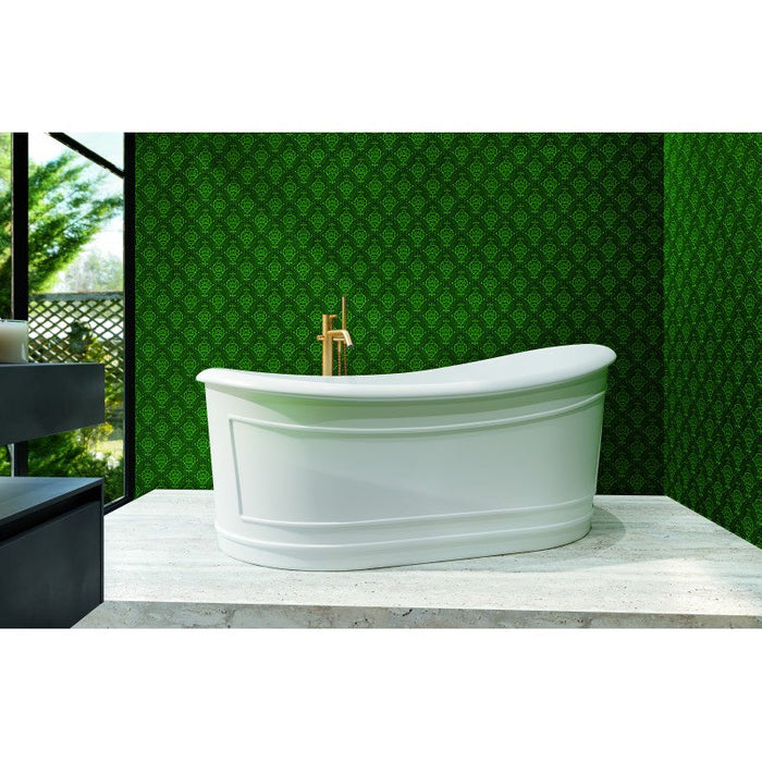 Belbagno Ritz Freestanding Bathtub 1670mm - Matte White