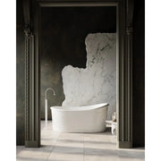Belbagno - Belbagno Ritz Freestanding Bathtub 1670mm - Matte White - Aqualux Bathrooms