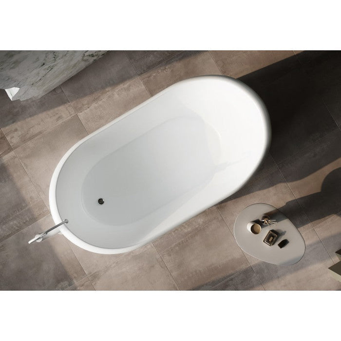 Belbagno Ritz Freestanding Bathtub 1670mm - Matte White