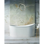 Belbagno - Belbagno Ritz Freestanding Bathtub 1670mm - Matte White - Aqualux Bathrooms
