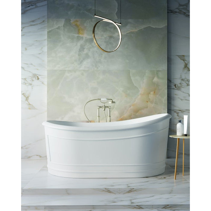 Belbagno Ritz Freestanding Bathtub 1670mm - Matte White