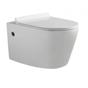 Belbagno - Belbagno Flay-R Wall Hung Pan 540mm - Gloss White - Aqualux Bathrooms