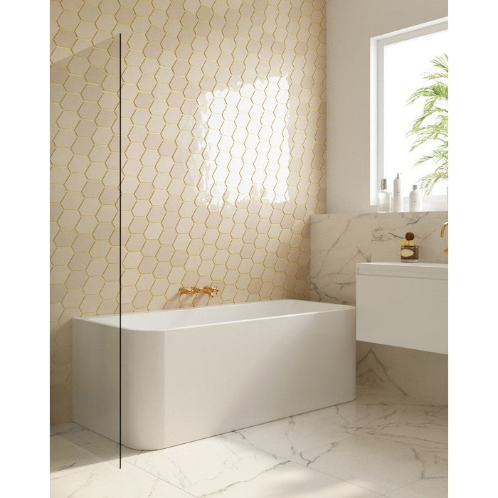 Belbagno Alto Freestanding Bathtub 1500mm - Semi Gloss White