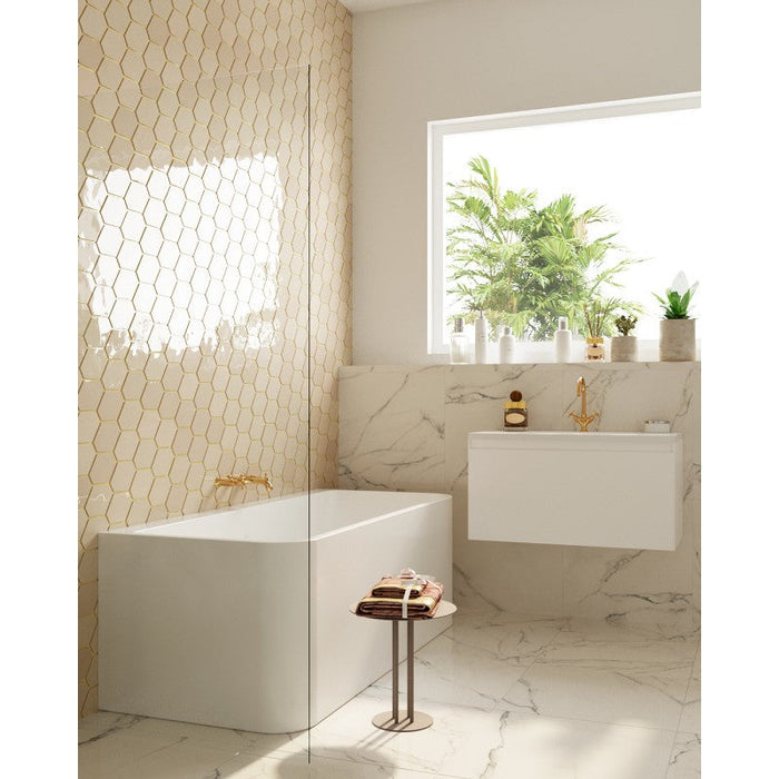 Belbagno Alto Freestanding Bathtub 1500mm - Semi Gloss White