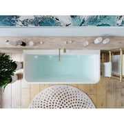 Belbagno - Belbagno Alto Freestanding Bathtub 1700mm - Semi Gloss White - Aqualux Bathrooms