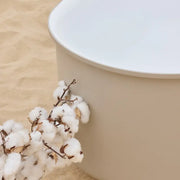 Belbagno - Belbagno Berg Freestanding Bathtub 1500mm - Soft Sand and Gloss White - Aqualux Bathrooms