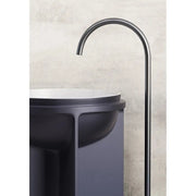 Belbagno - Belbagno Uno Pedestal Basin 500mm - Matte White and Cool Grey - Aqualux Bathrooms