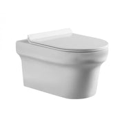 Belbagno - Belbagno Vella Wall Hung Pan 535mm - Gloss White - Aqualux Bathrooms