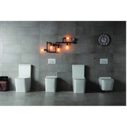 Belbagno - Belbagno Ardente-R Rimless Nano-Glaze Back To Wall Toilet Suite 680mm - Gloss White - Aqualux Bathrooms