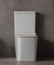 Belbagno - Belbagno Ardente-R Rimless Nano-Glaze Back To Wall Toilet Suite 680mm - Gloss White - Aqualux Bathrooms