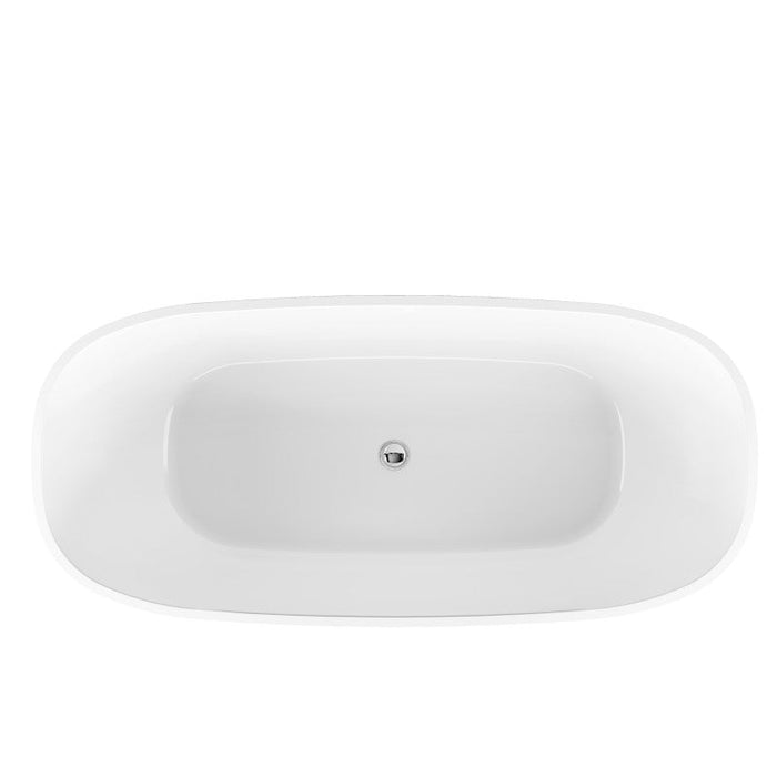 Belbagno Ally Freestanding Bathtub 1500mm - Semi Gloss White