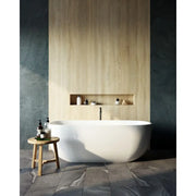 Belbagno - Belbagno Ally Freestanding Bathtub 1700mm - Semi Gloss White - Aqualux Bathrooms