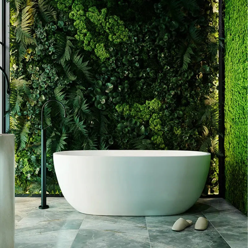 Belbagno - Belbagno Ally Freestanding Bathtub 1700mm - Semi Gloss White - Aqualux Bathrooms