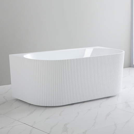 Bari Groove Back To Wall Bathtub 1700mm (No Overflow)