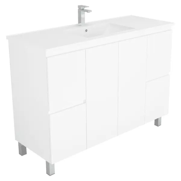 Mercio BIANCA Freestanding Vanity 1200mm (Gloss White) Mercio