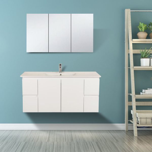 BIANCA Wall Hung Vanity 1200mm (Gloss White)