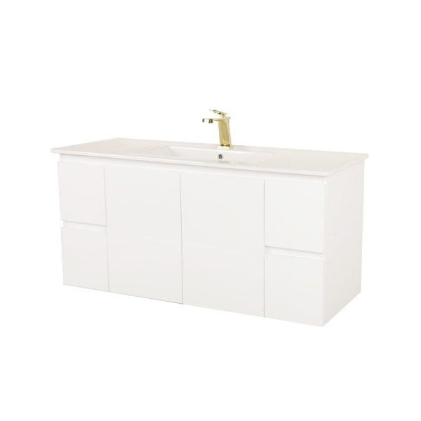 BIANCA Wall Hung Vanity 1200mm (Gloss White)