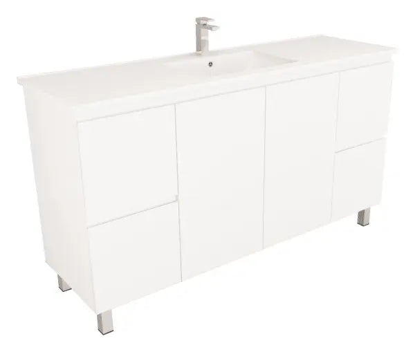 Mercio BIANCA Freestanding Vanity 1500mm (Gloss White) Mercio