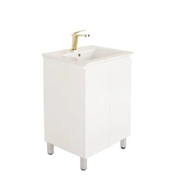 Mercio - BIANCA Freestanding Vanity 600mm (Gloss White) - Aqualux Bathrooms