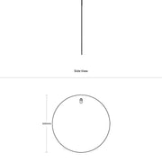 Round 90cm Pencil-edge Plain Mirror - Aqualux Bathrooms- Mercio