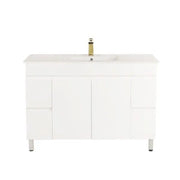 Mercio - BIANCA PVC Freestanding Vanity Cabinet 120cm (Gloss White) - Aqualux Bathrooms