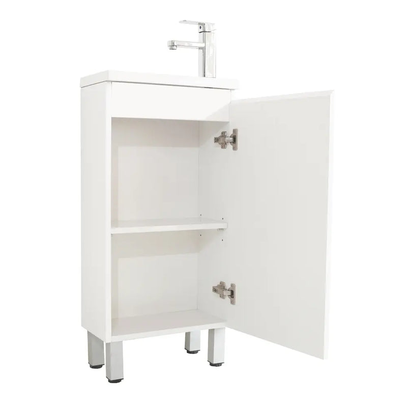 Mercio - BIANCA SLIM Freestanding Vanity 400mm (Gloss White) - Aqualux Bathrooms