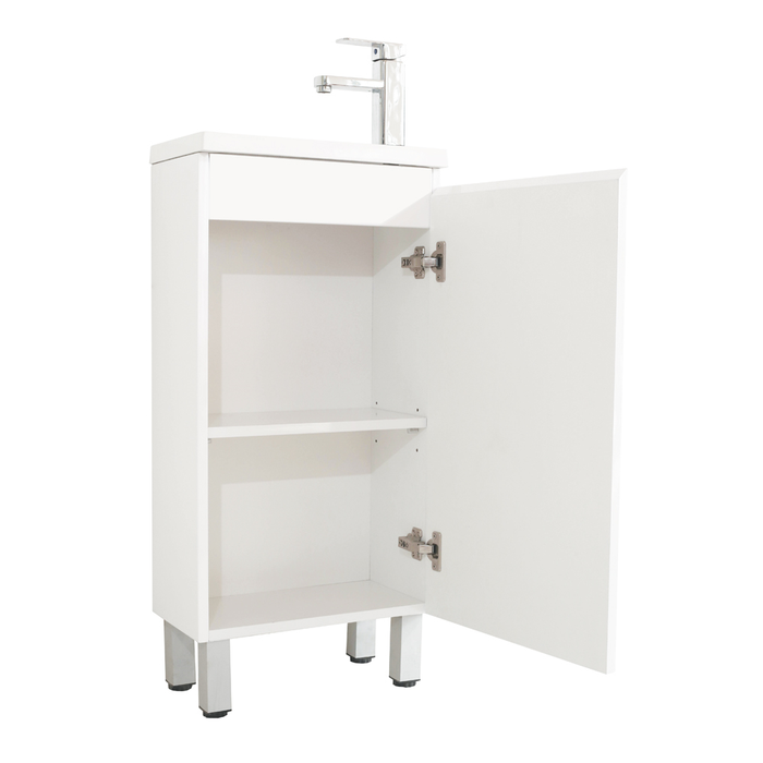 BIANCA SLIM Freestanding Vanity 400mm (Gloss White)