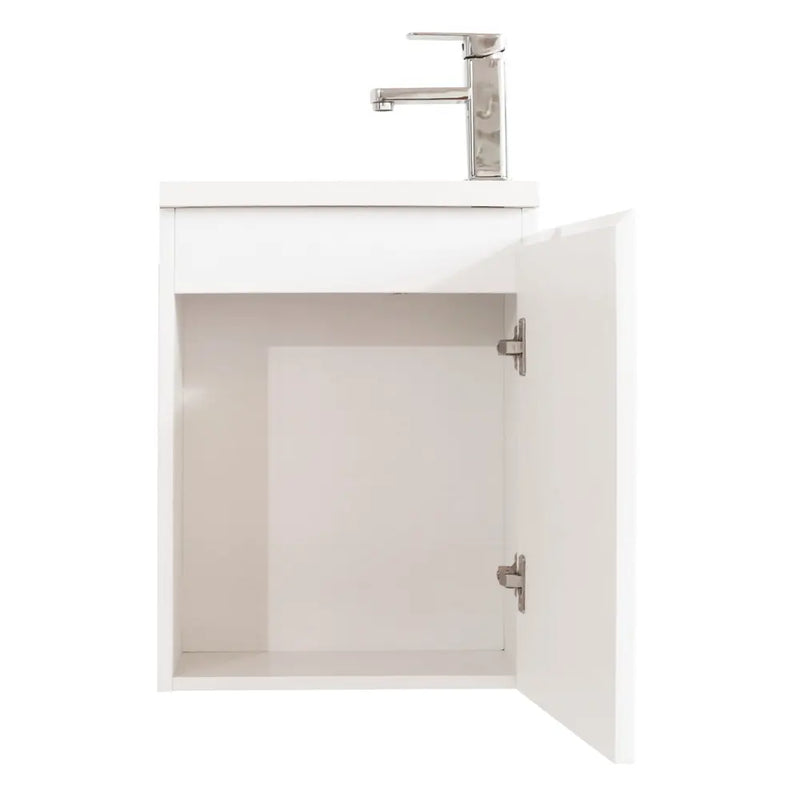 Mercio - BIANCA Slim Wall Hung Vanity 400mm (Gloss White) - Aqualux Bathrooms