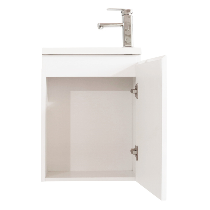 BIANCA Slim Wall Hung Vanity 400mm (Gloss White)