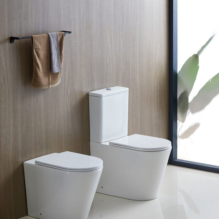 Mercio Berlin Rimless Back To Wall Toilet Suite