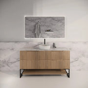 ABS Riva - Riva Bali Freestanding Single Bowl Vanity 1500mm - American Oak - Aqualux Bathrooms