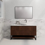 ABS Riva - Riva Bali Freestanding Single Bowl Vanity 1500mm - Brown Oak - Aqualux Bathrooms