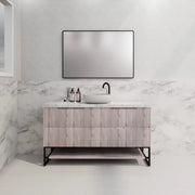 ABS Riva - Riva Bali Freestanding Single Bowl Vanity 1500mm - White Oak - Aqualux Bathrooms