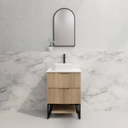 ABS Riva - Riva Bali Freestanding Vanity 600mm - American Oak - Aqualux Bathrooms