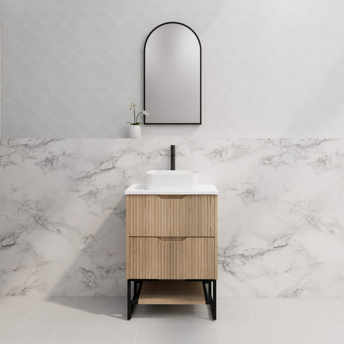 Riva Bali Freestanding Vanity 600mm - American Oak