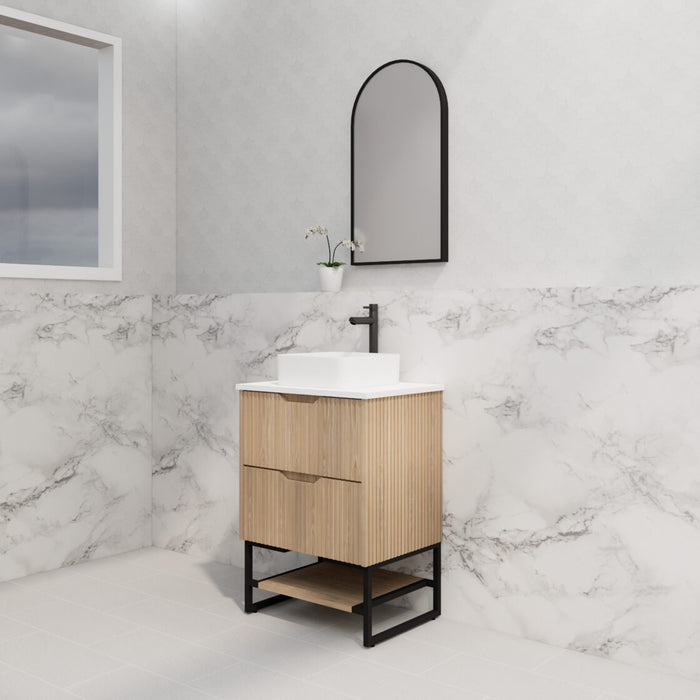 Riva Bali Freestanding Vanity 600mm - American Oak