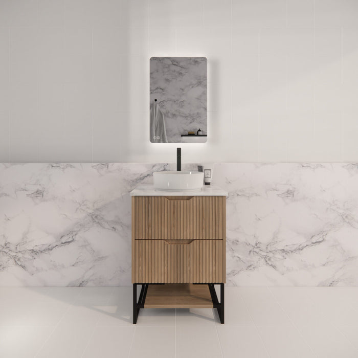 Riva Bali Freestanding Vanity 600mm - American Oak